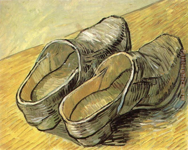A Pair of Leather Clogs painting - Vincent van Gogh A Pair of Leather Clogs art painting